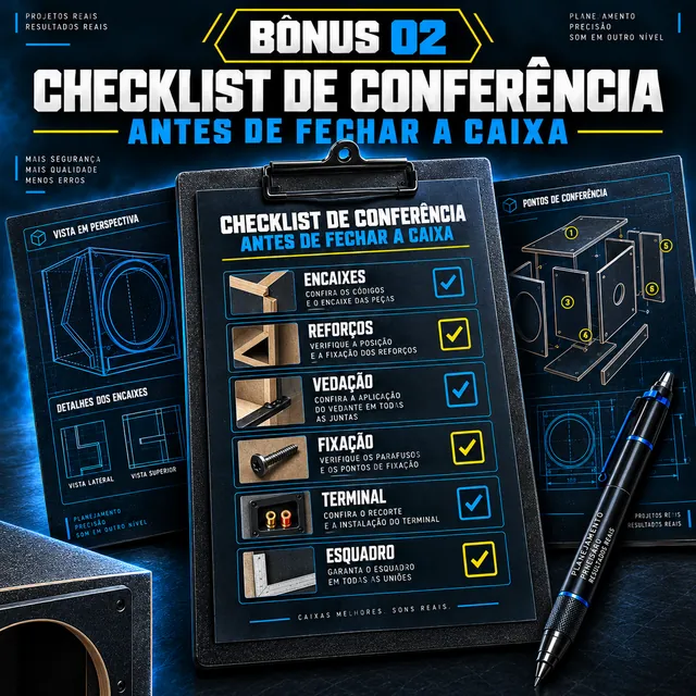 Checklist Antes de Fechar a Caixa